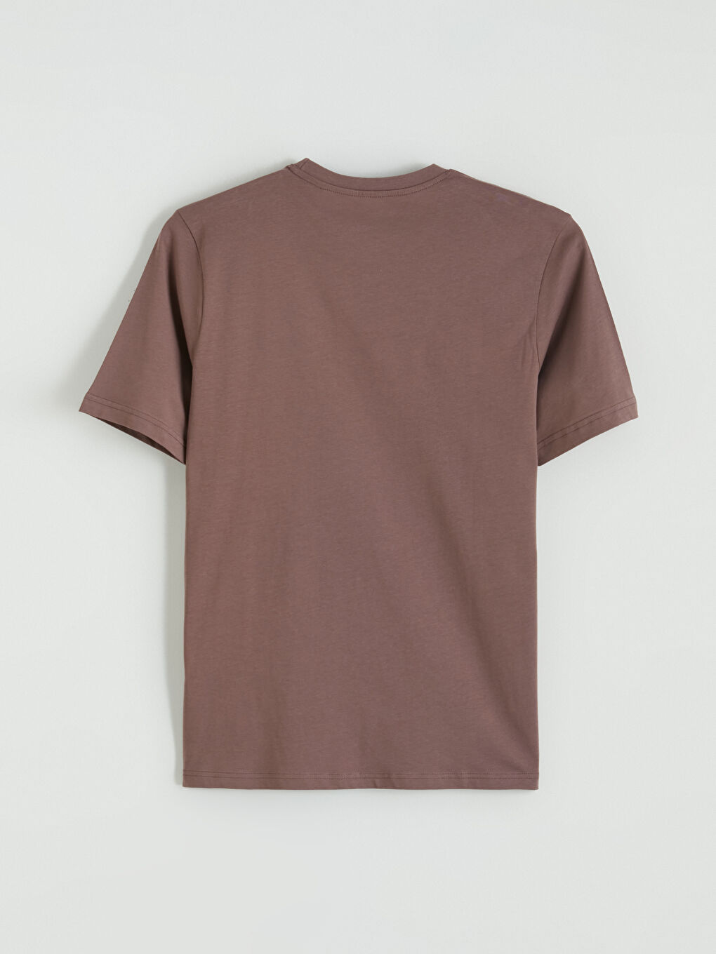 Pembe Bisiklet Yaka Baskılı Erkek Penye Tişört-6