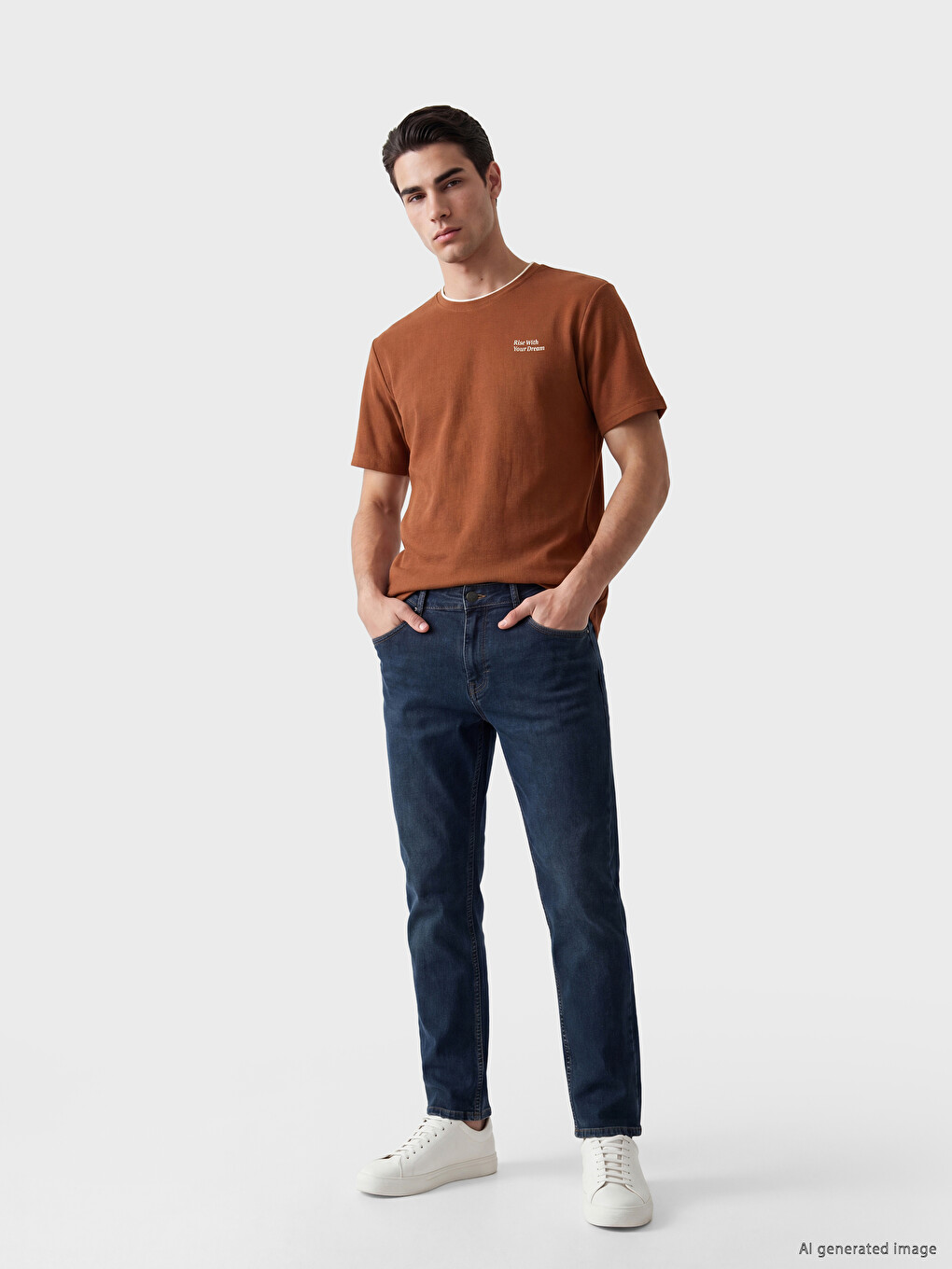 Crew Neck Printed Men's T-Shirt-1