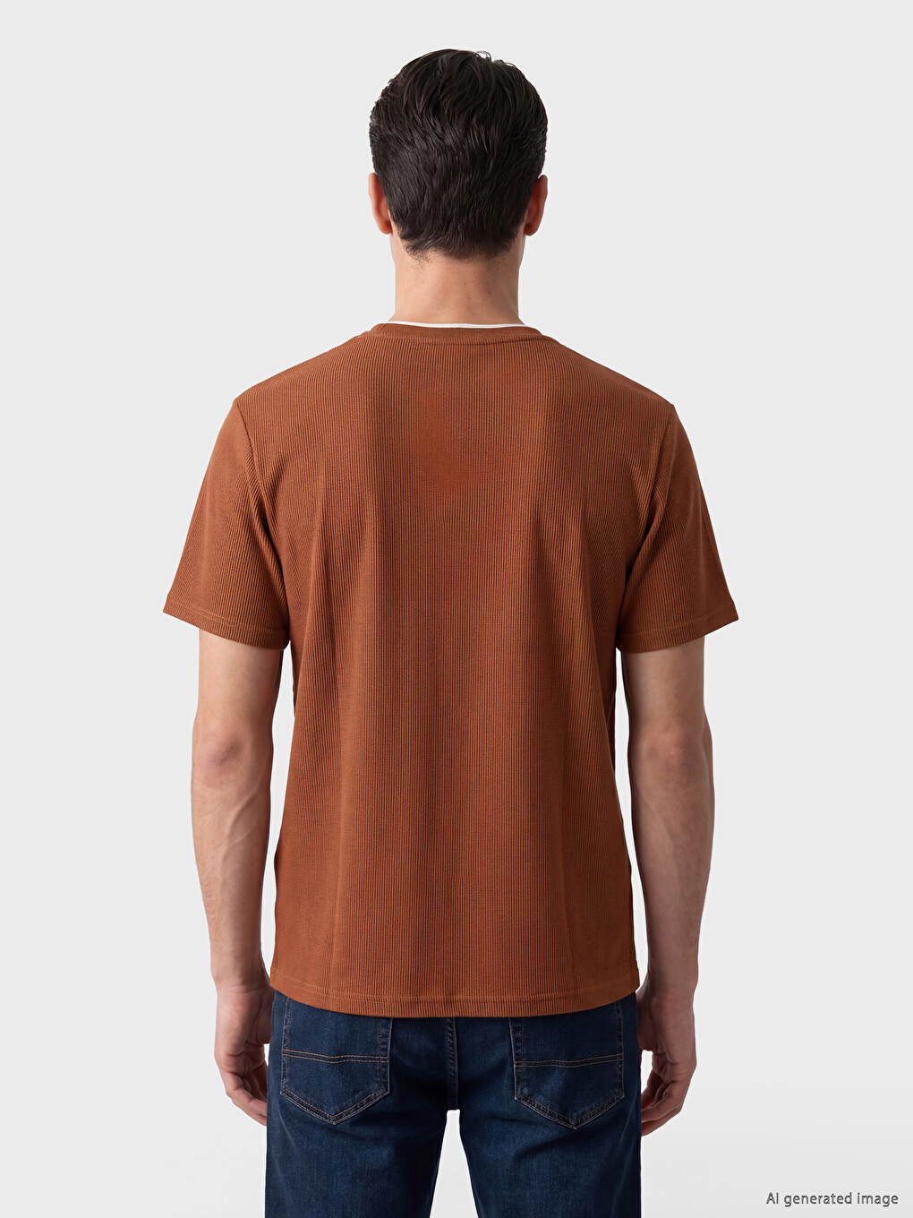 Crew Neck Printed Men's T-Shirt-3