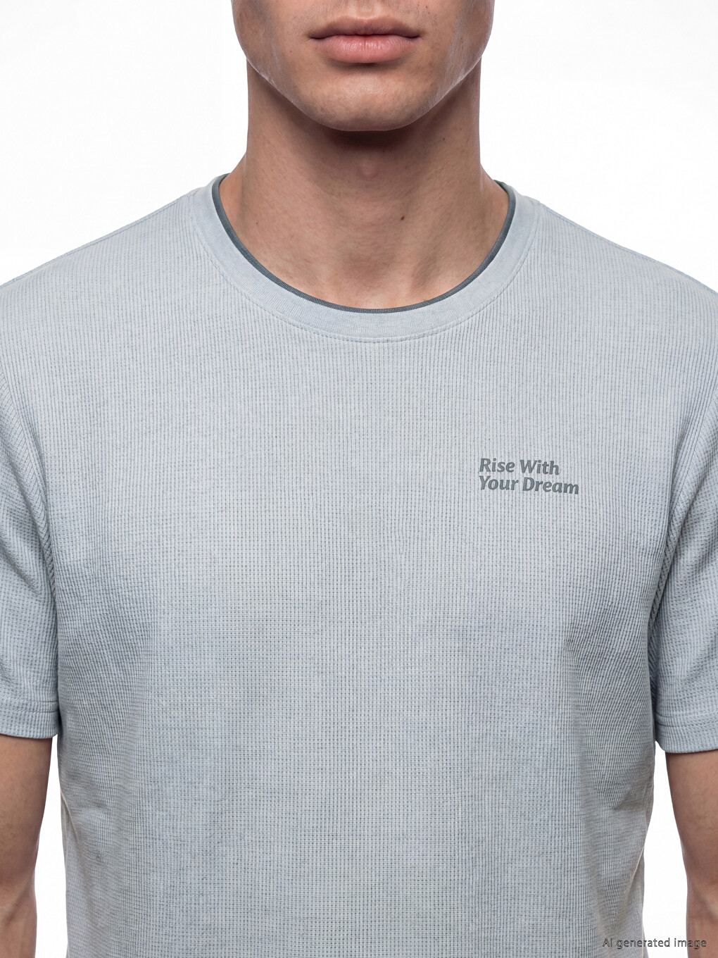 T-shirt imprimé à col rond pour homme-2