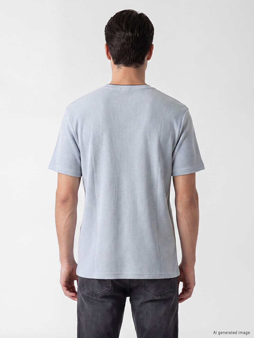 T-shirt imprimé à col rond pour homme-3