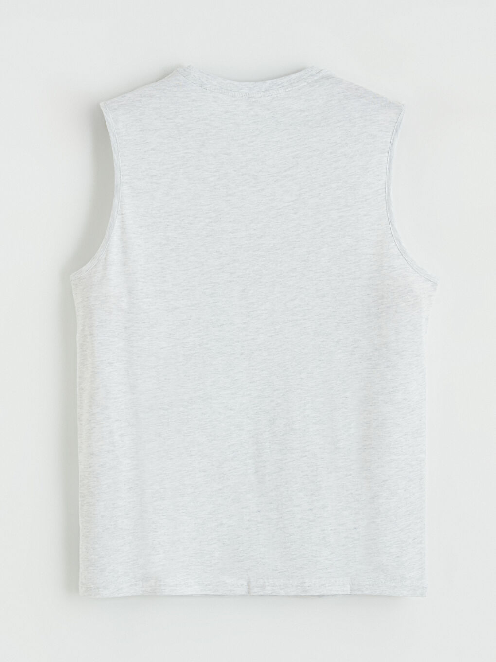 Bej Bisiklet Yaka Kolsuz Baskılı Erkek Tişört-6