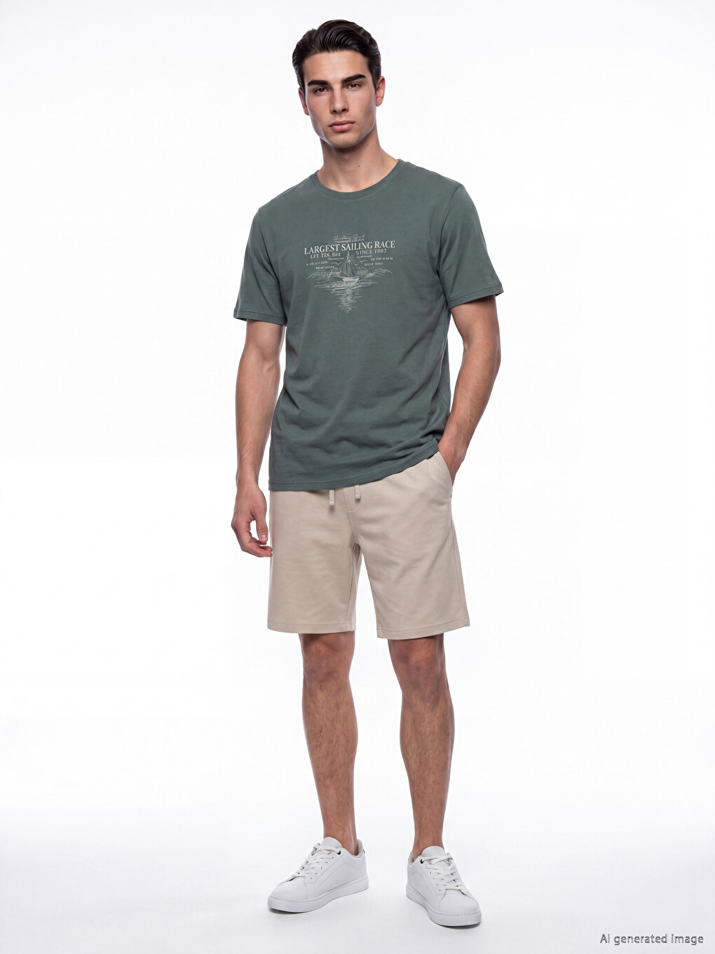 Crew Neck Jersey Men's T-shirt-1
