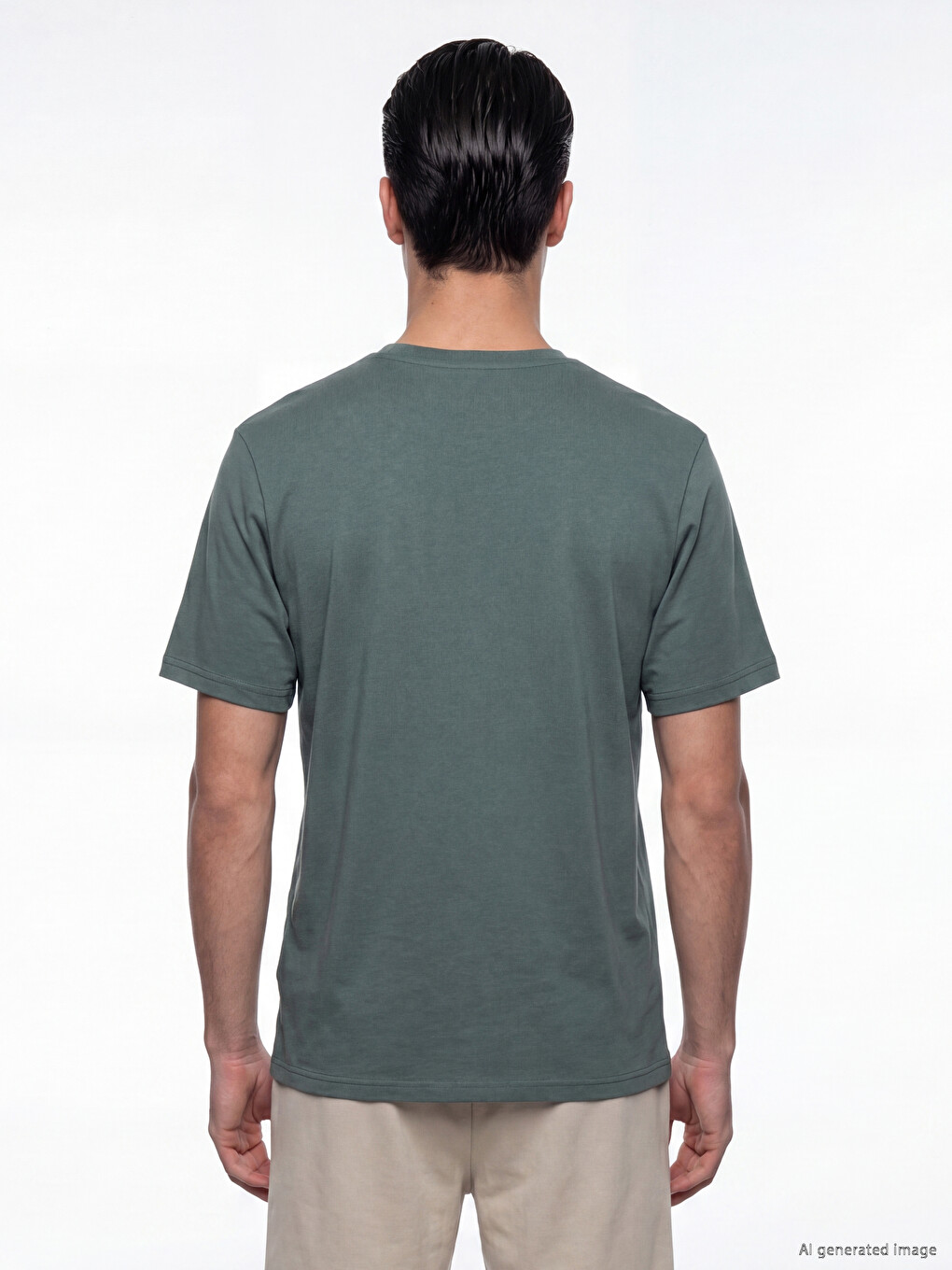 Crew Neck Jersey Men's T-shirt-3