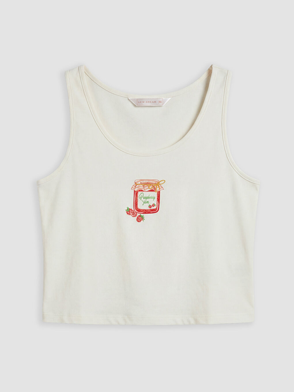 Ekru U Yaka Desenli Kadın Pijama Takım-5