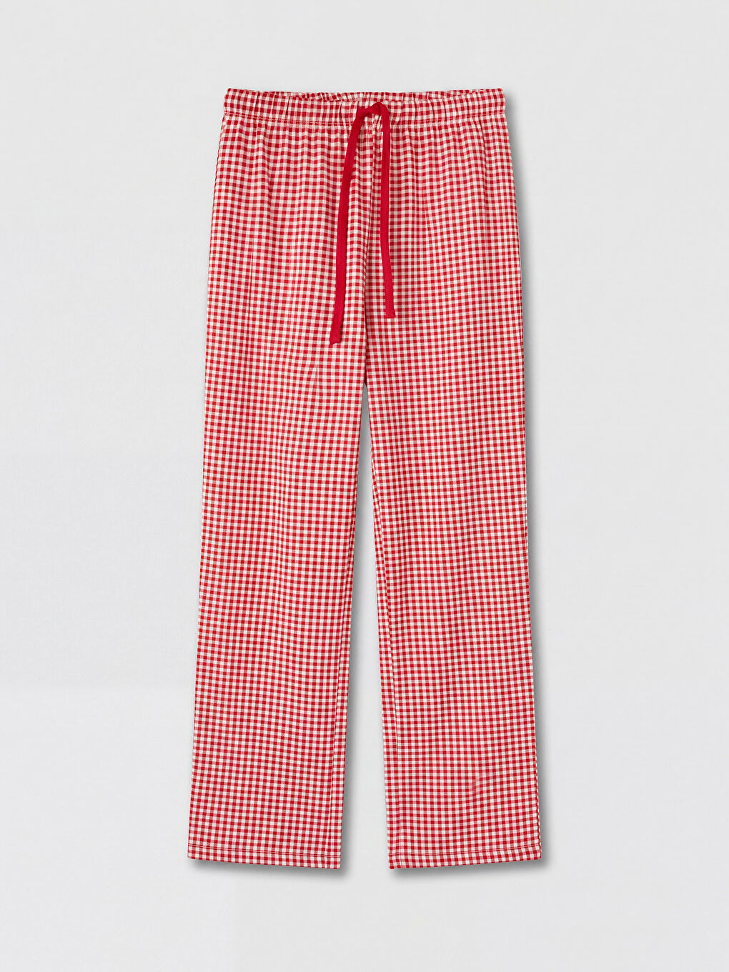Ekru U Yaka Desenli Kadın Pijama Takım-6
