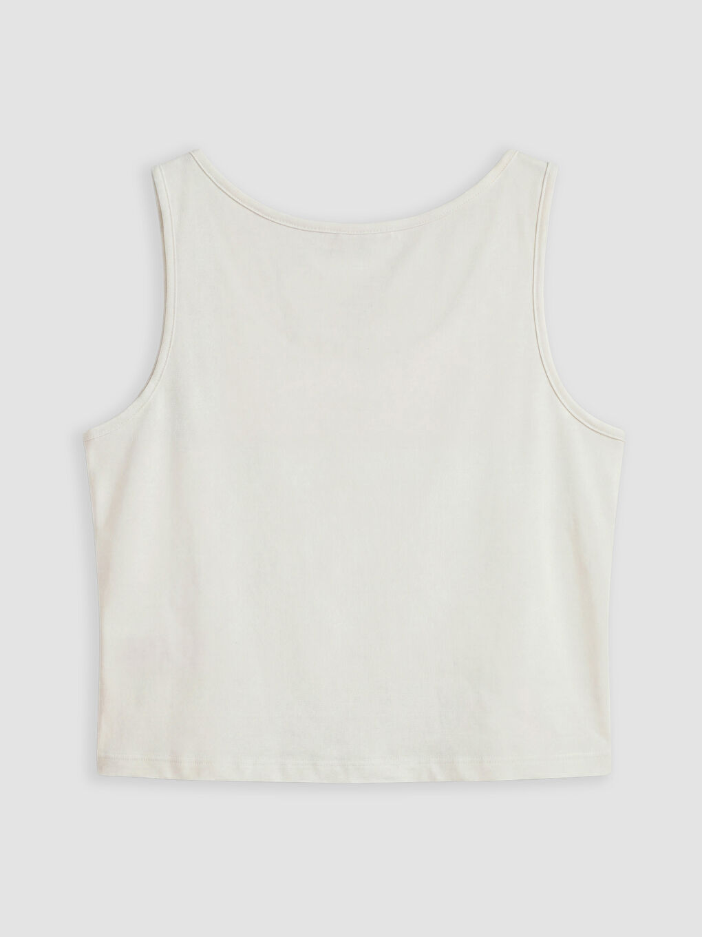 Ekru U Yaka Desenli Kadın Pijama Takım-7