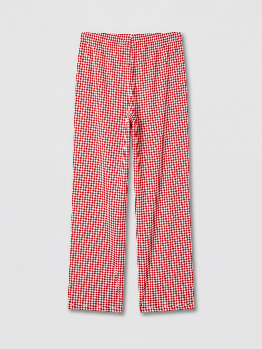 Ekru U Yaka Desenli Kadın Pijama Takım-8
