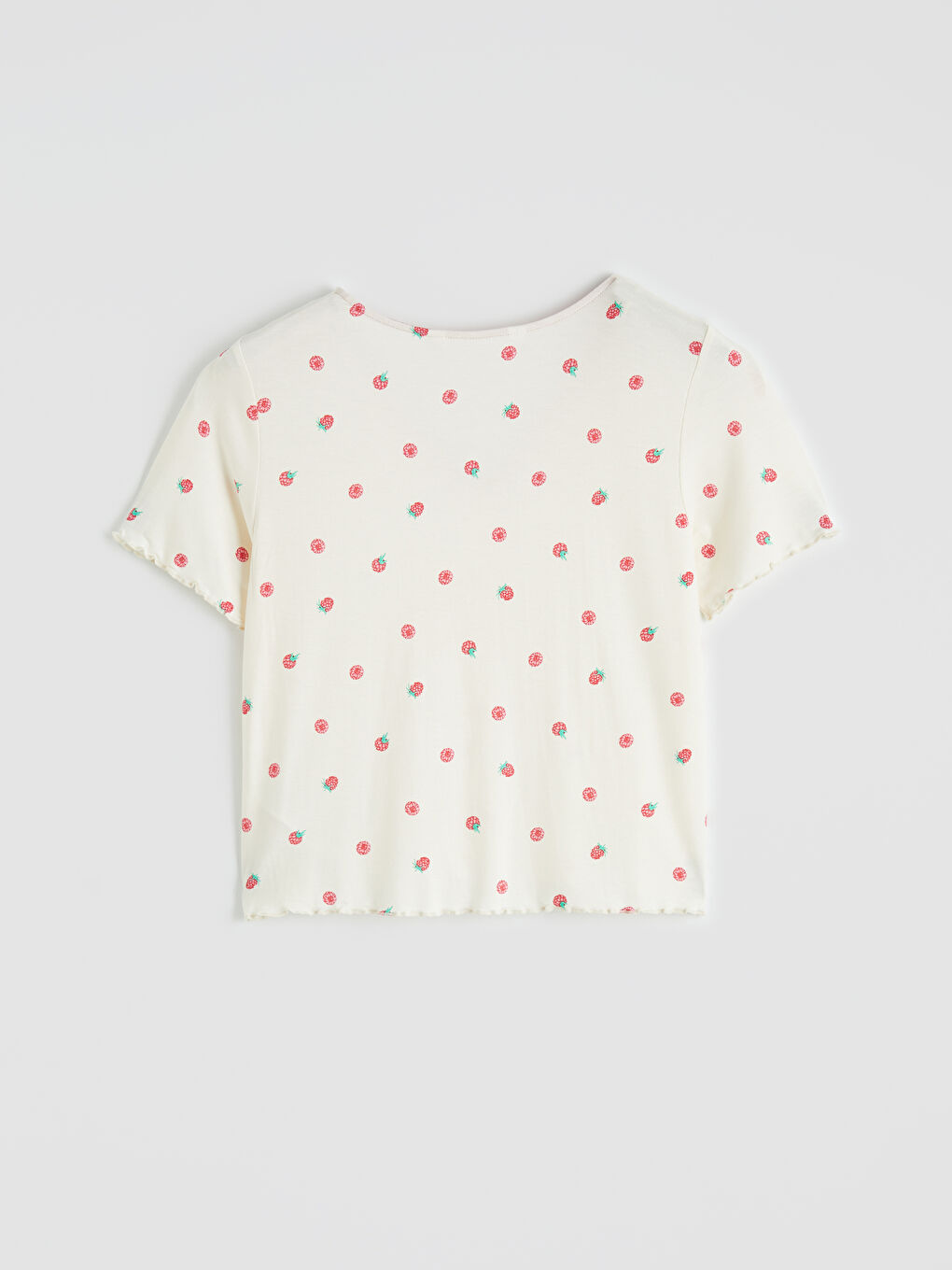 Set pijamale Capri cu model pentru femei-7