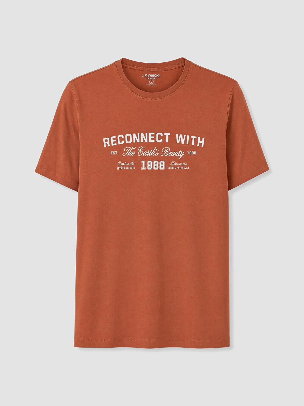 T-shirt Orange Homme-4