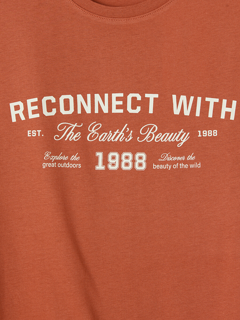 T-shirt Orange Homme-5