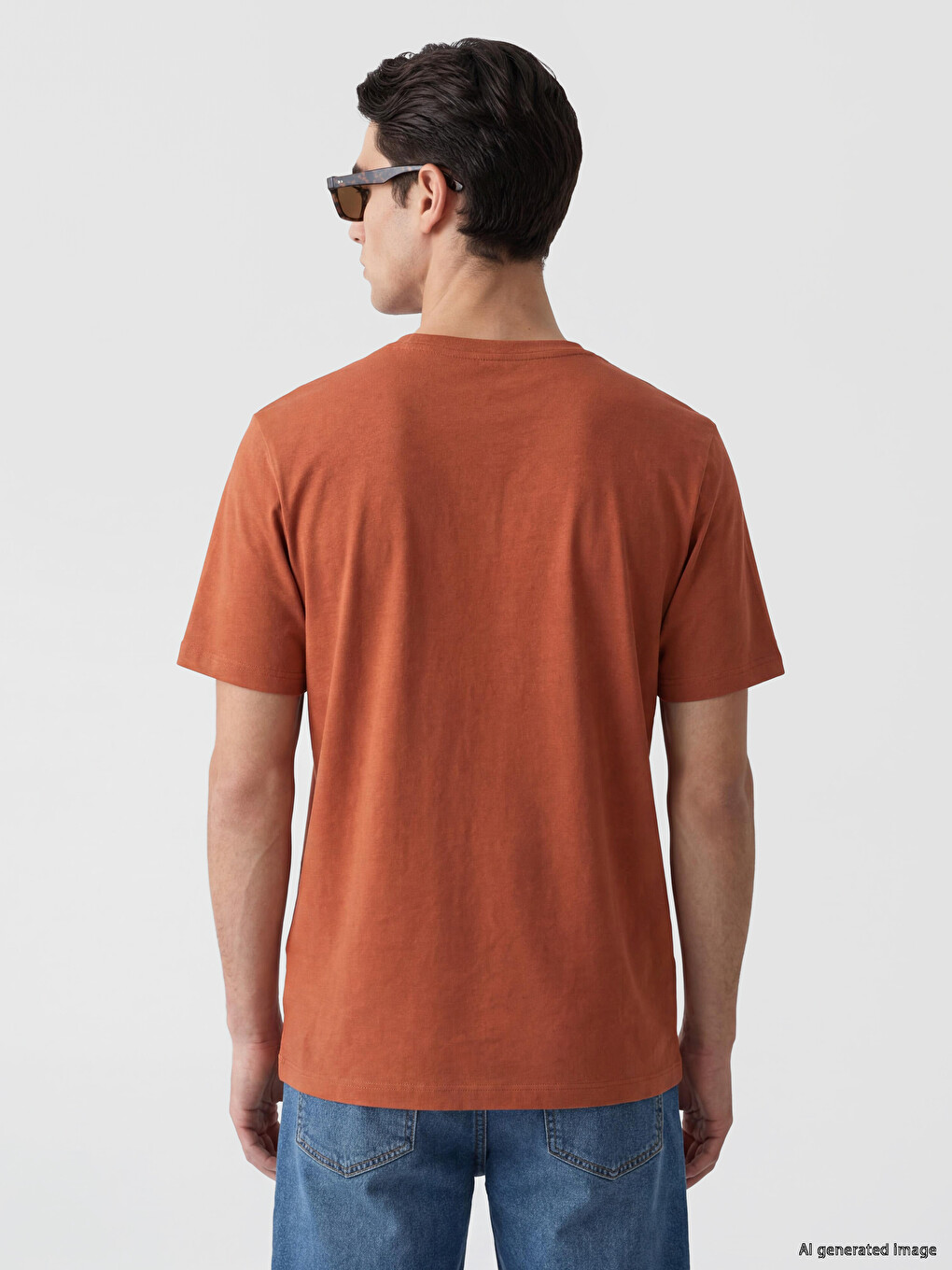 T-shirt Orange Homme-3