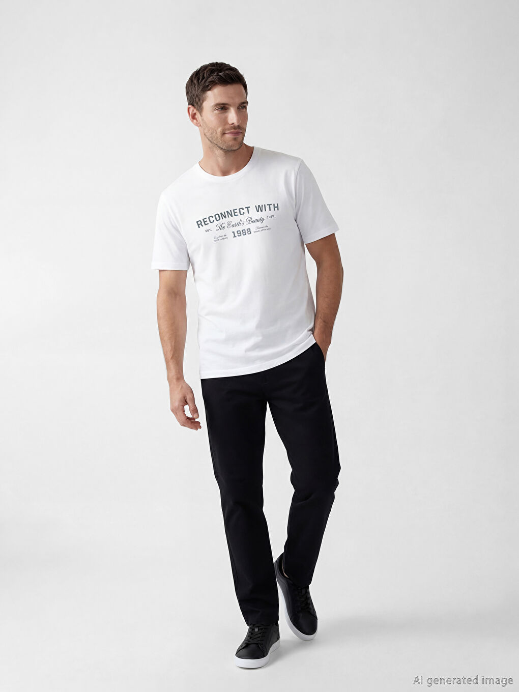 Man White T-Shirt-1