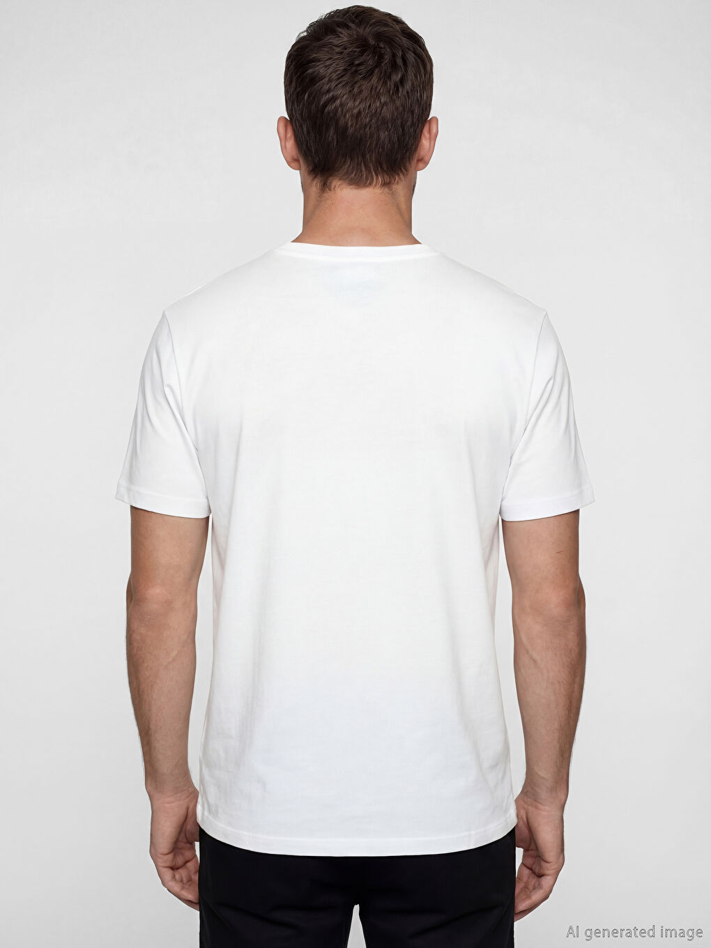 Man White T-Shirt-3