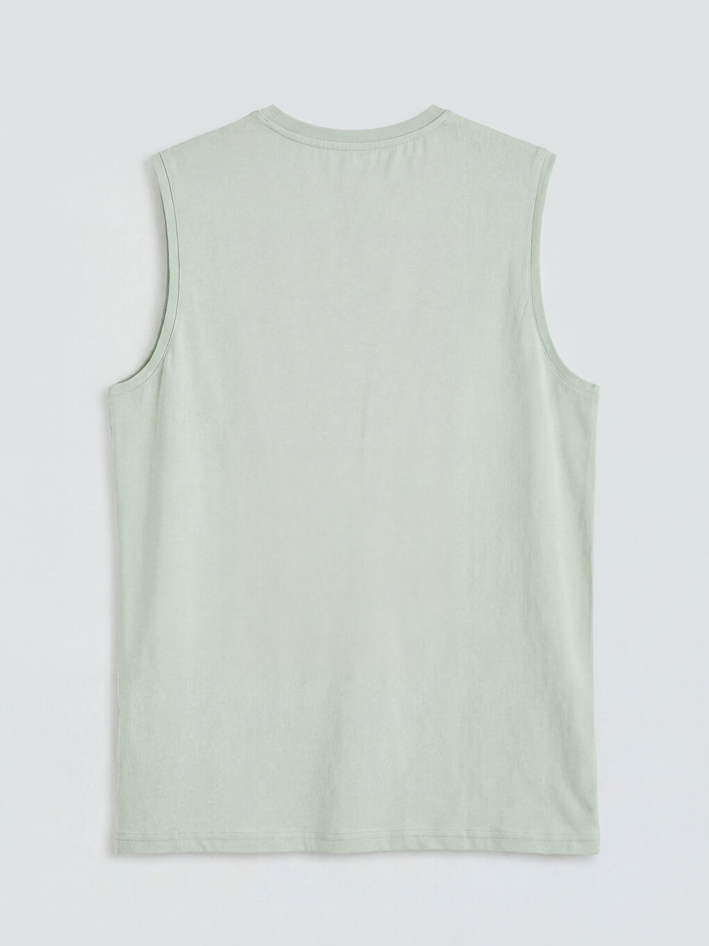 Yeşil Saint Tropez Baskılı Erkek Kolsuz Tişört-5