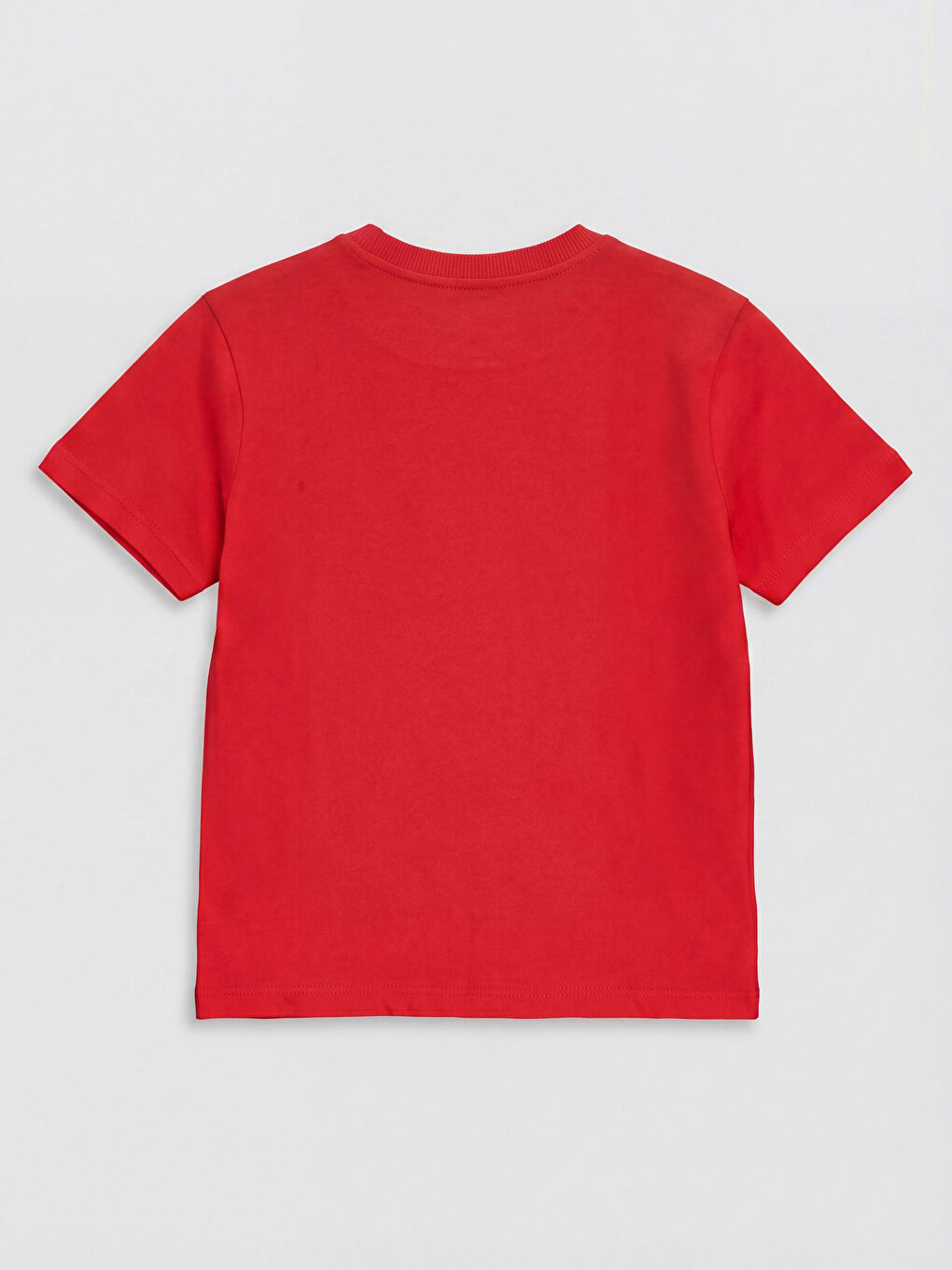 Kırmızı Bisiklet Yaka Super Mario Baskılı Erkek Çocuk Tişört-1