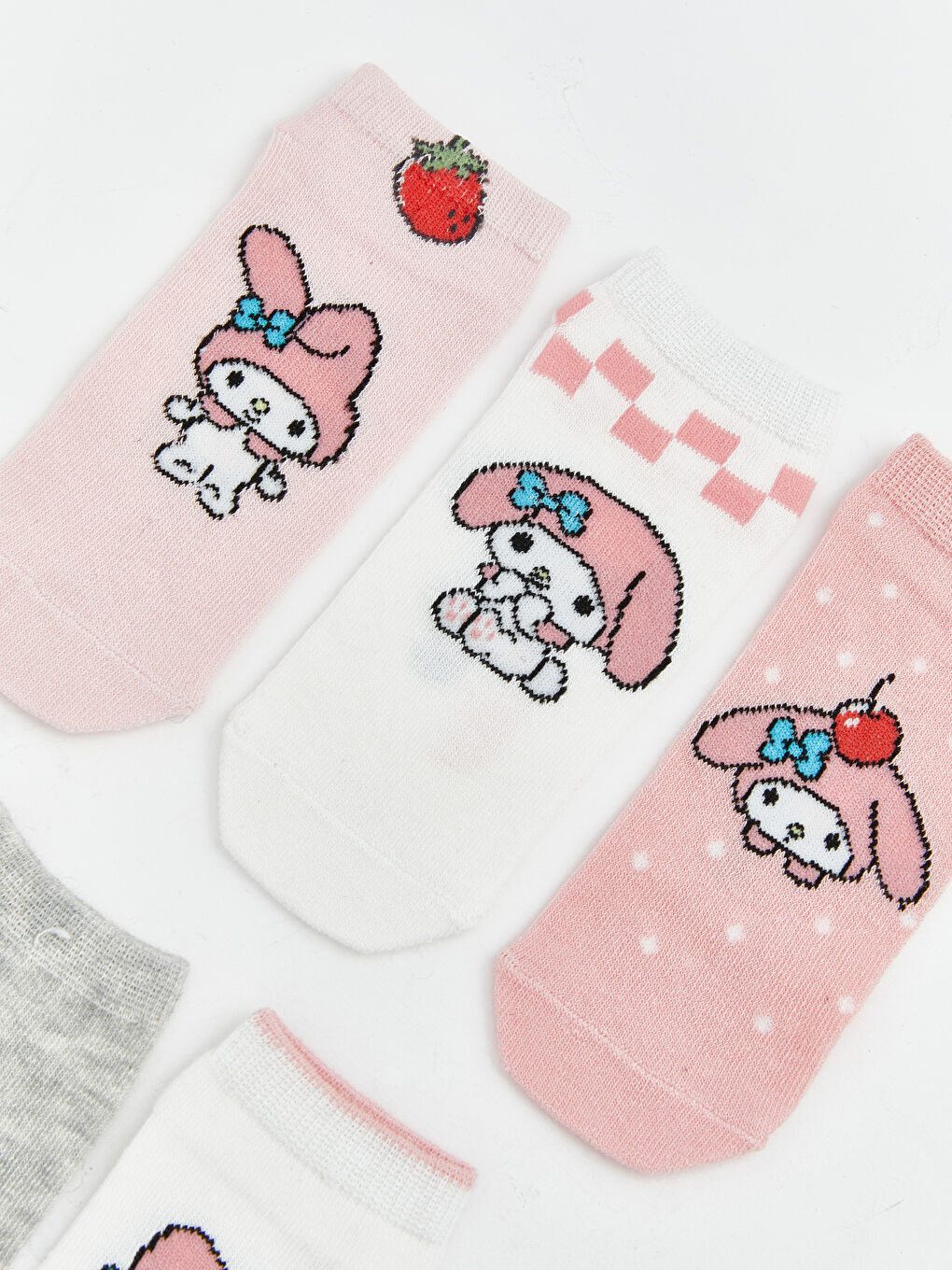 Girl PINK Trainer Socks-1