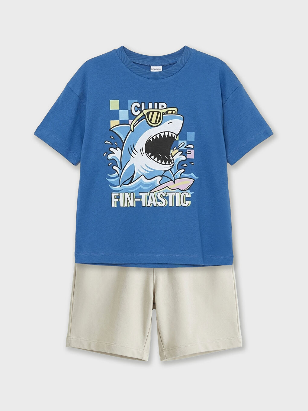 Printed Boys' T-Shirt and Shorts