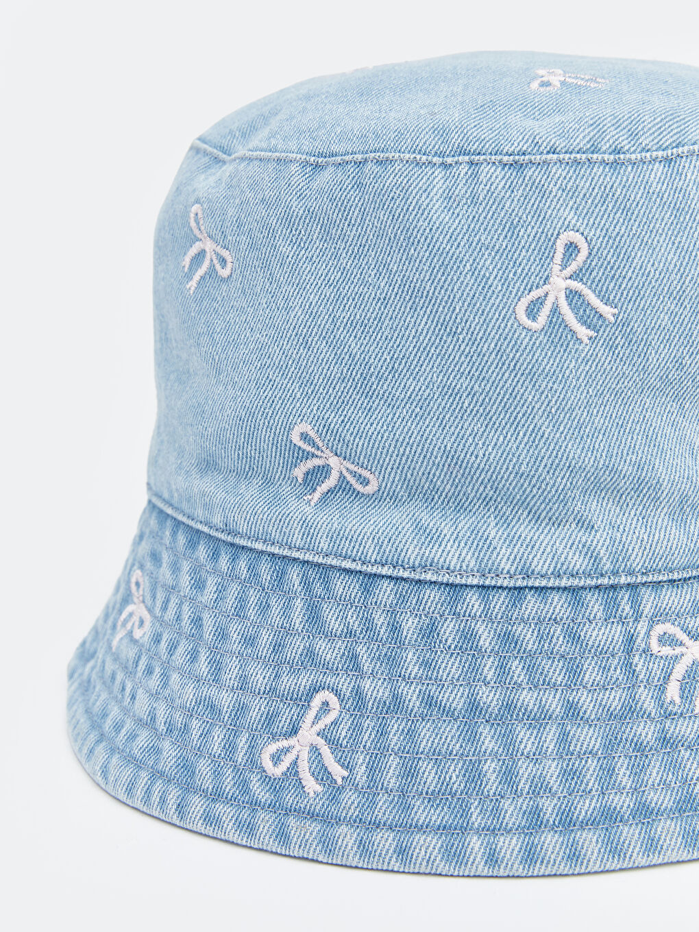 Bow Detailed Girls' Bucket Hat-2
