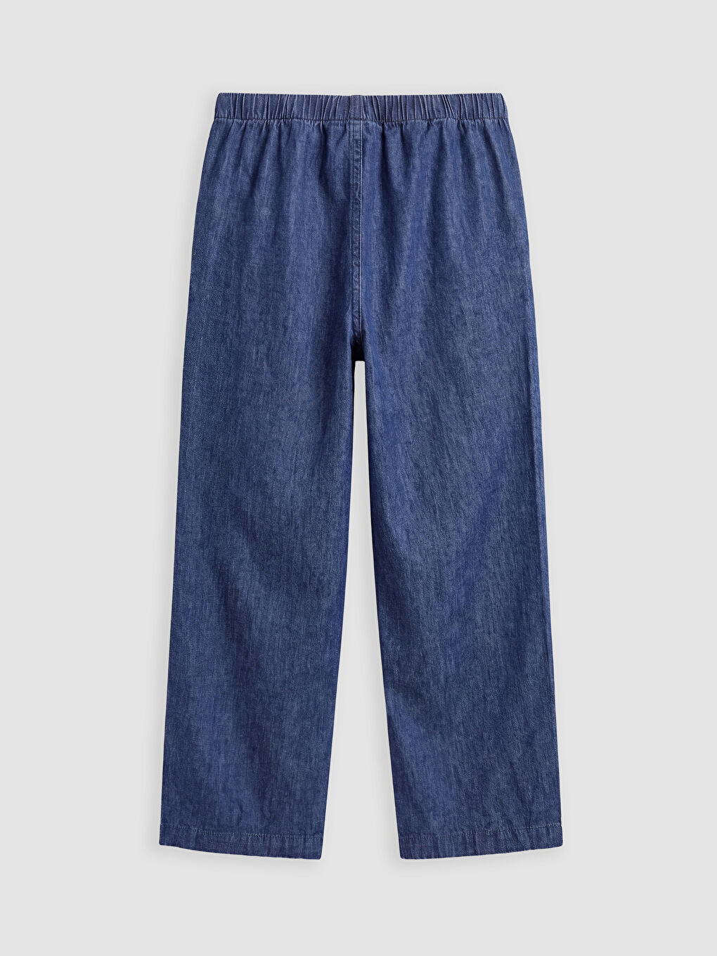 Elastic Waist Girls' Twill Trousers-1