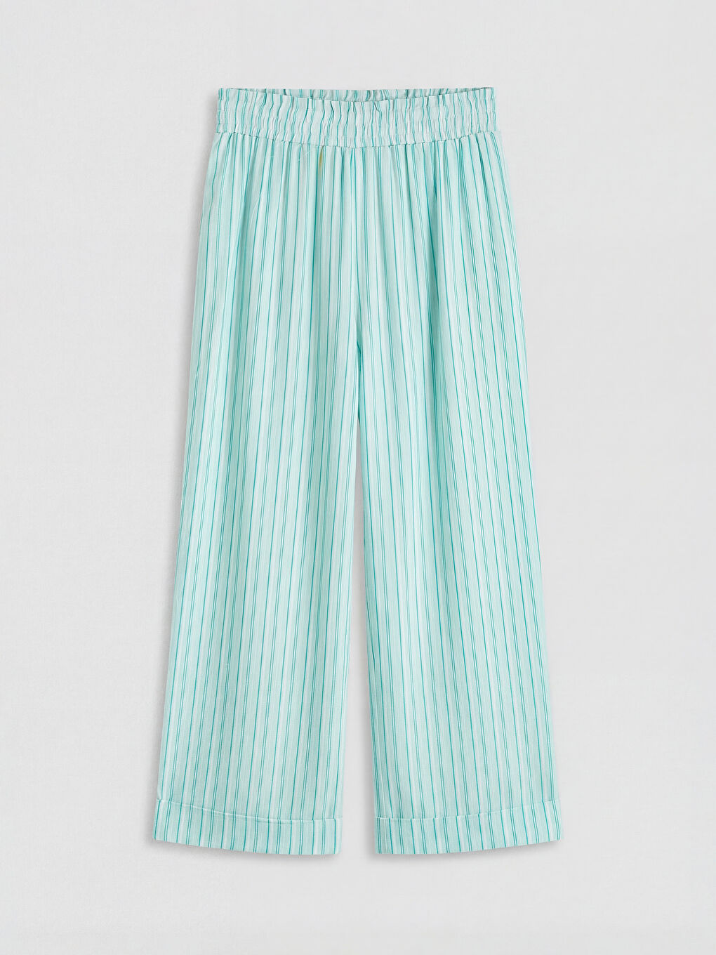 بنطلون بنات مخطط بخصر مرن