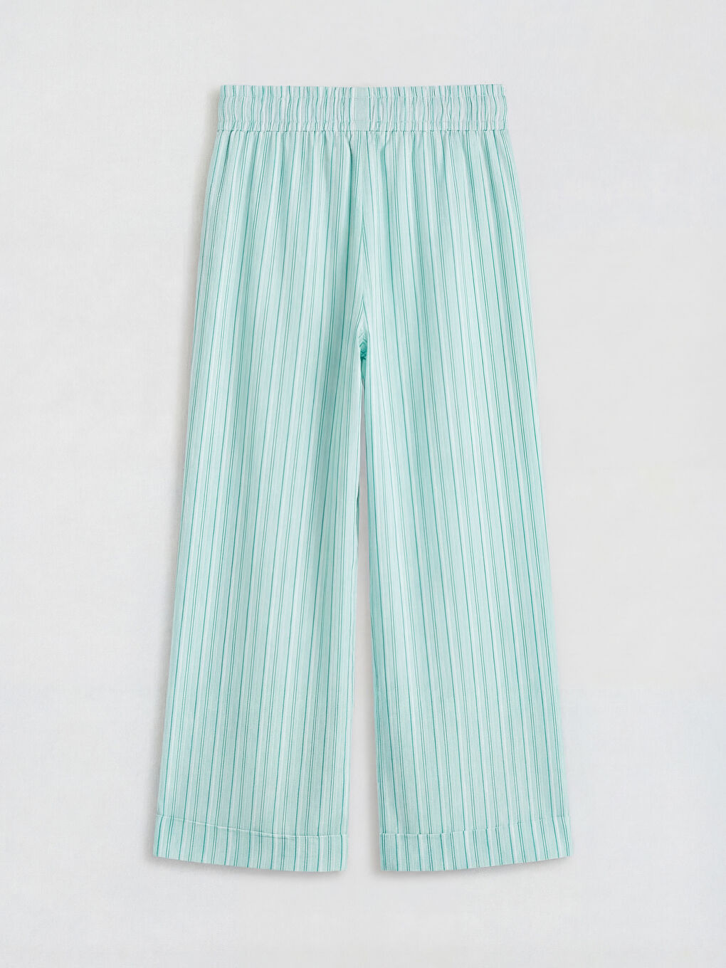 بنطلون بنات مخطط بخصر مرن-1