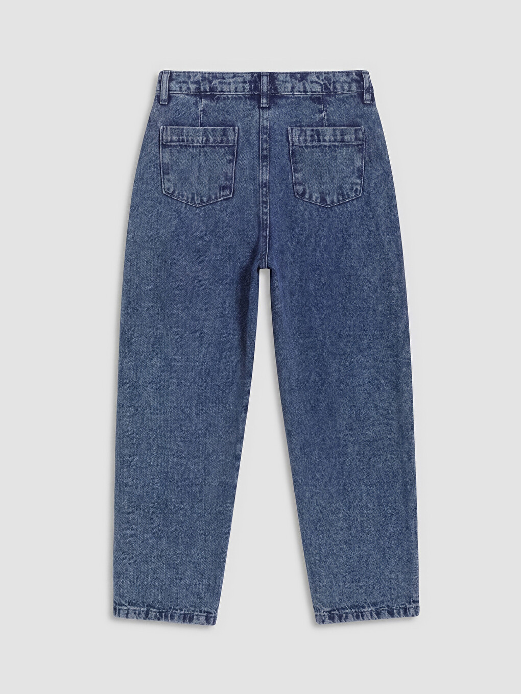 Loose Fit Embroidered Girls' Jeans-1