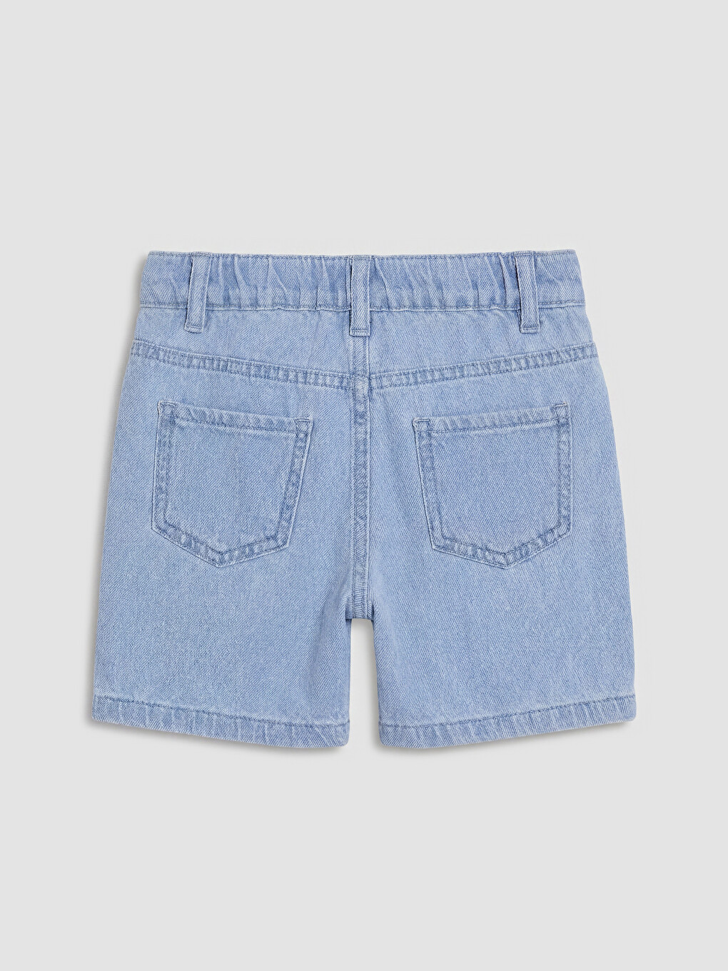 Girl Blue Denim Shorts-1
