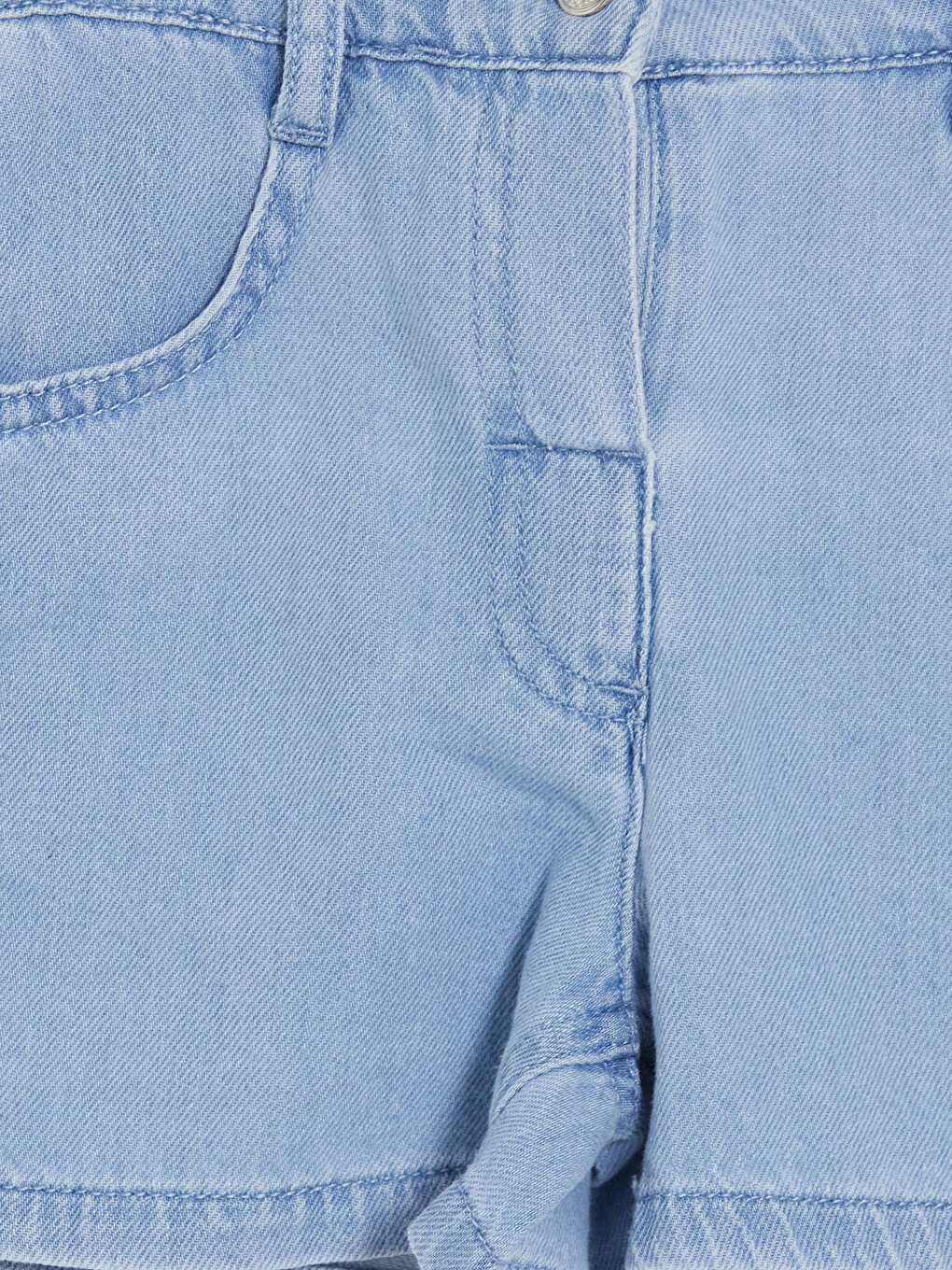 Girl Blue Denim Shorts-2
