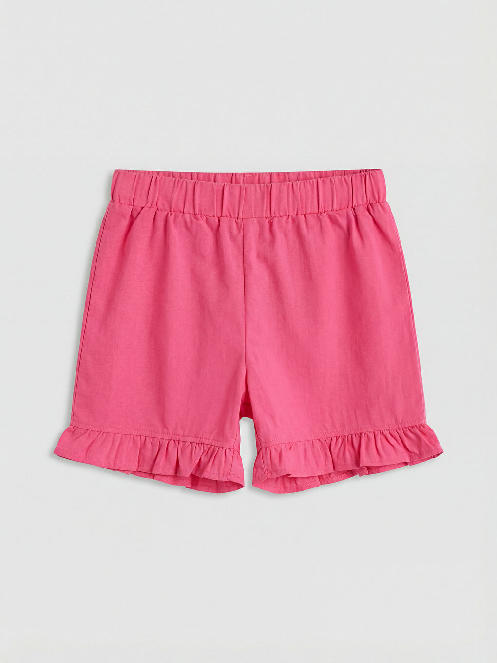 شورت بناتي بكشكشة بخصر مرن