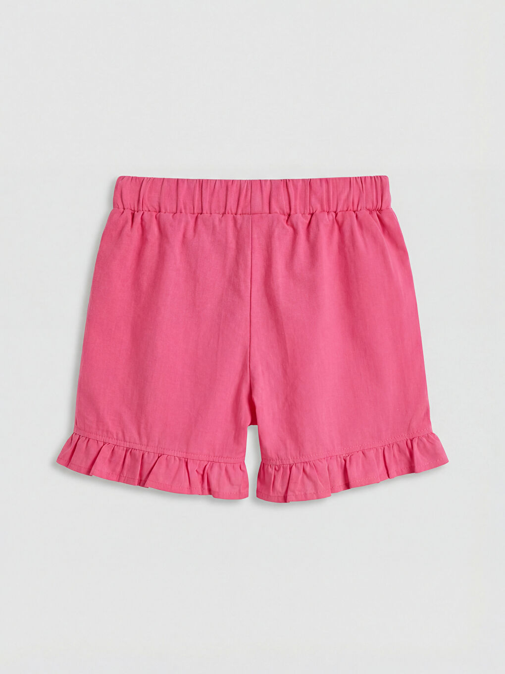 شورت بناتي بكشكشة بخصر مرن-1