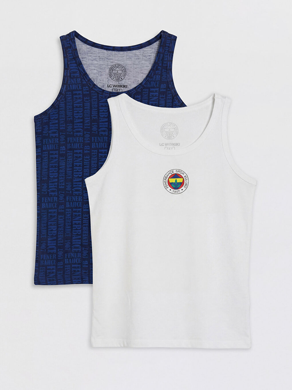 Lacivert Fenerbahçe Baskılı Erkek Çocuk Atlet 2'li