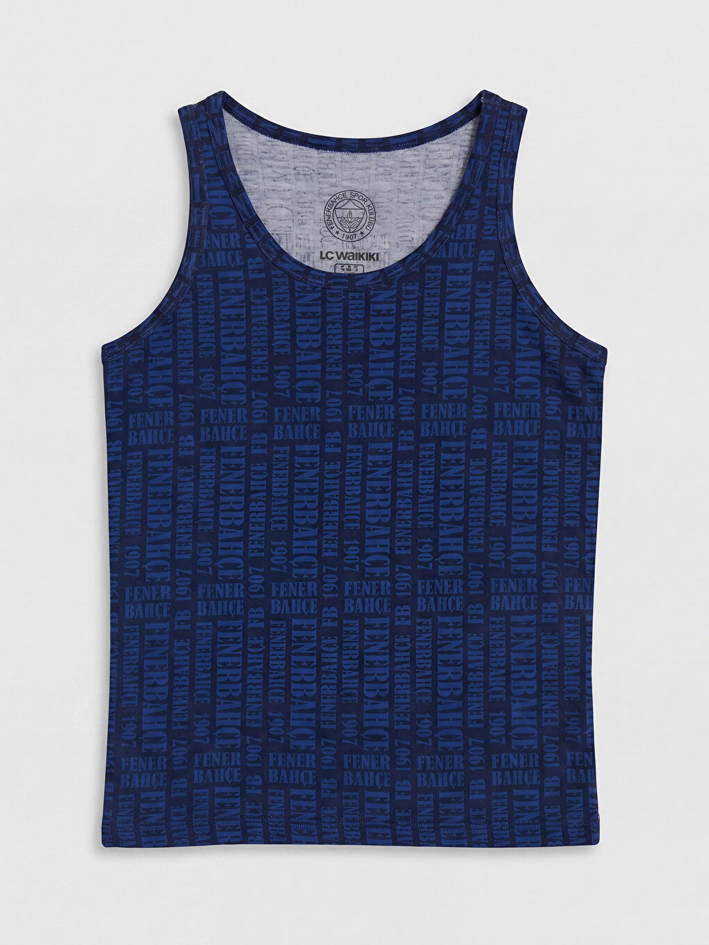 Lacivert Fenerbahçe Baskılı Erkek Çocuk Atlet 2'li-3