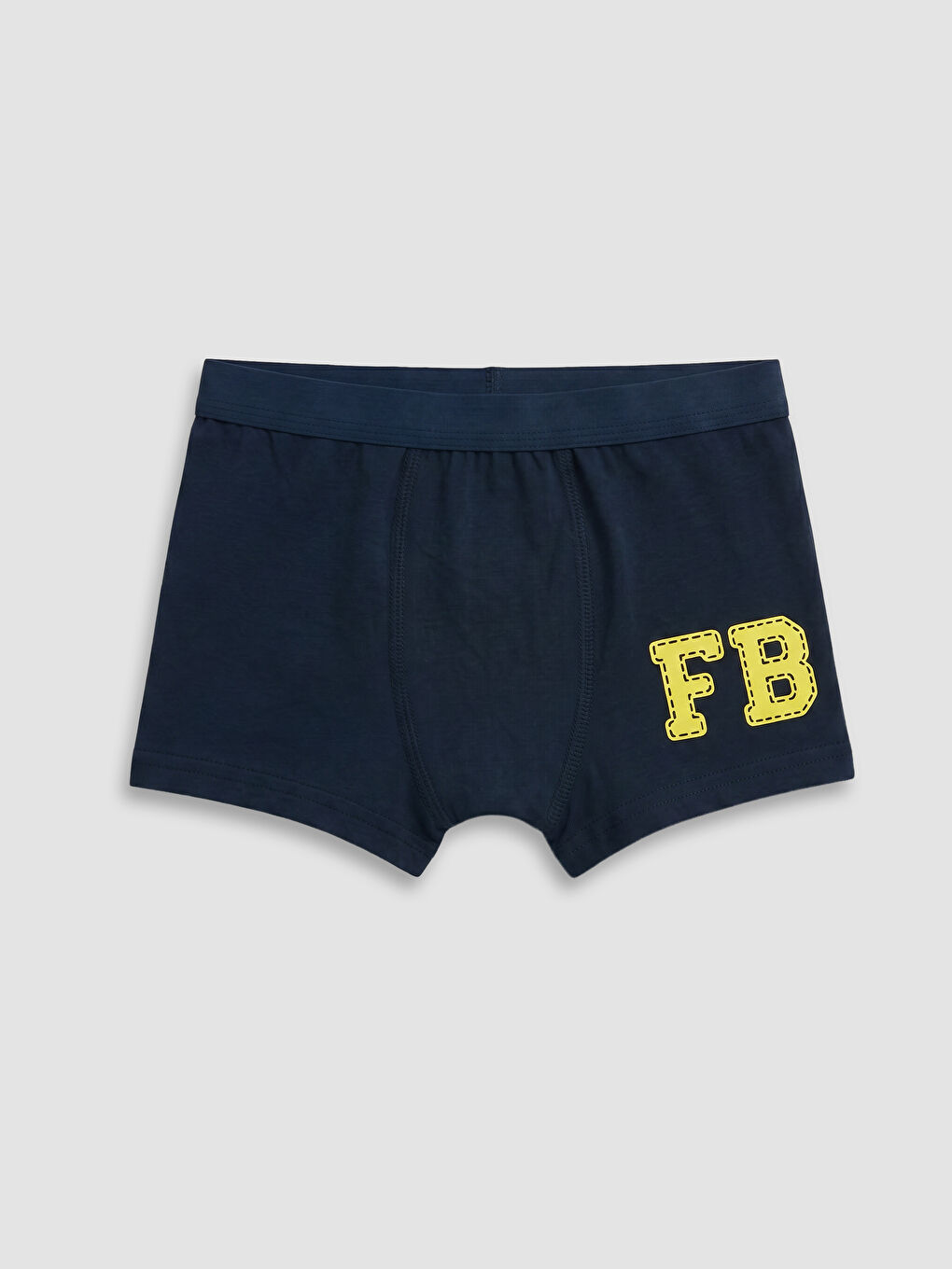 Lacivert Fenerbahçe Baskılı Erkek Çocuk Boxer 3'lü-4