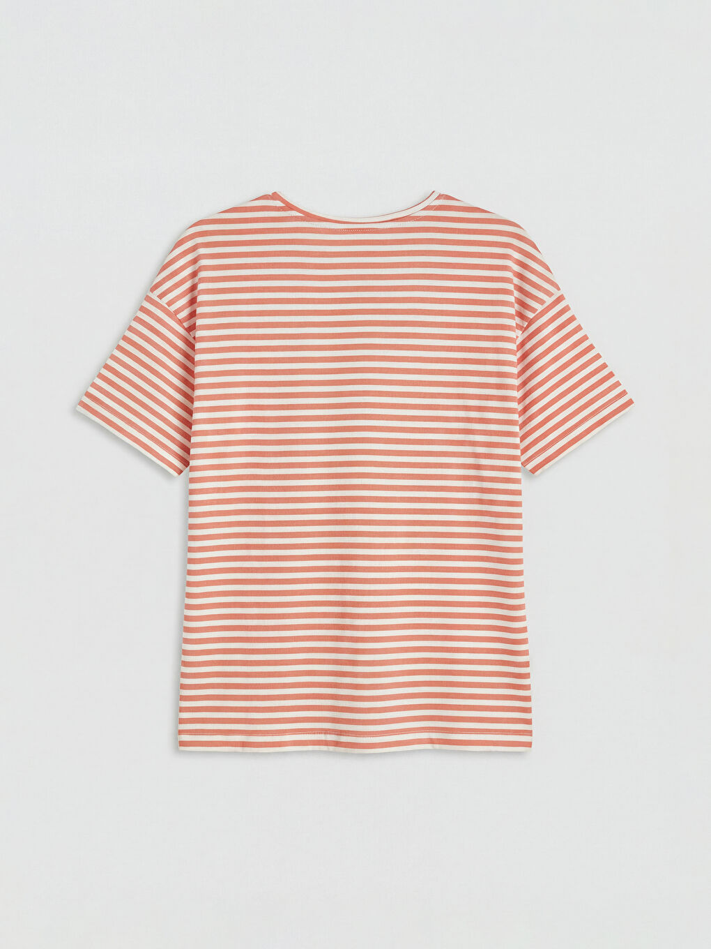 Kırmızı Bisiklet Yaka Çizgili Kadın Şortlu Pijama Takımı-2