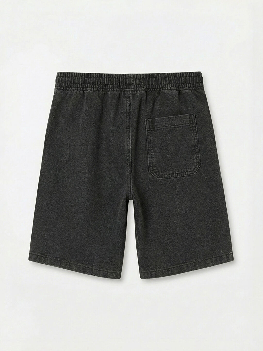 شورت جينز للأولاد بخصر مطاطي-1