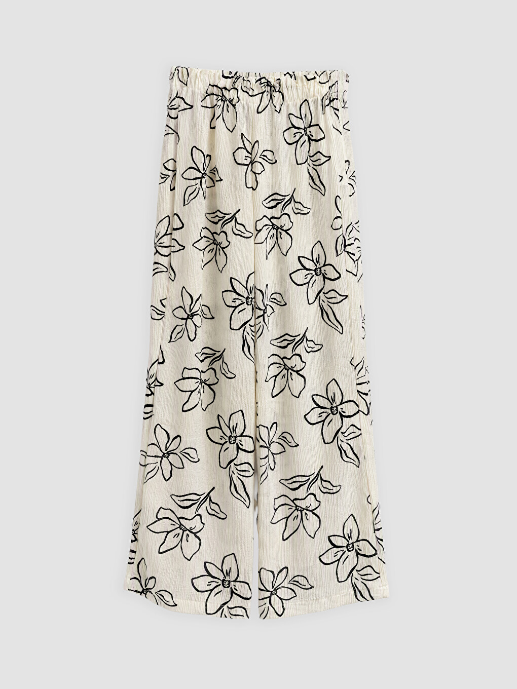 Flower Patterned Girls' Sweatpants