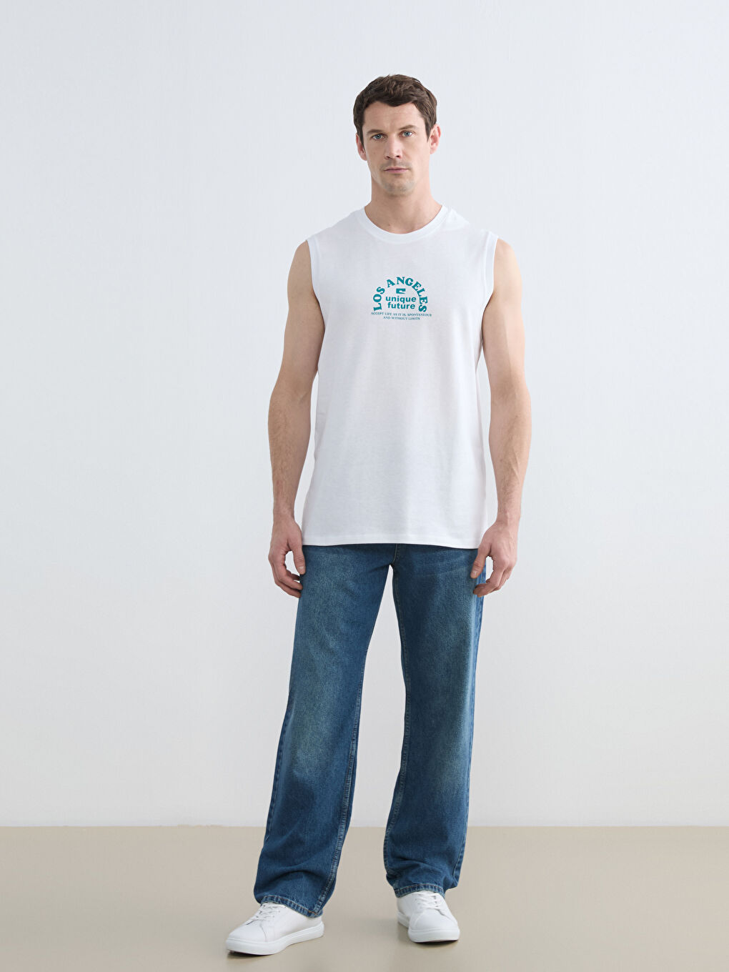 Man WHITE Tank Top-1