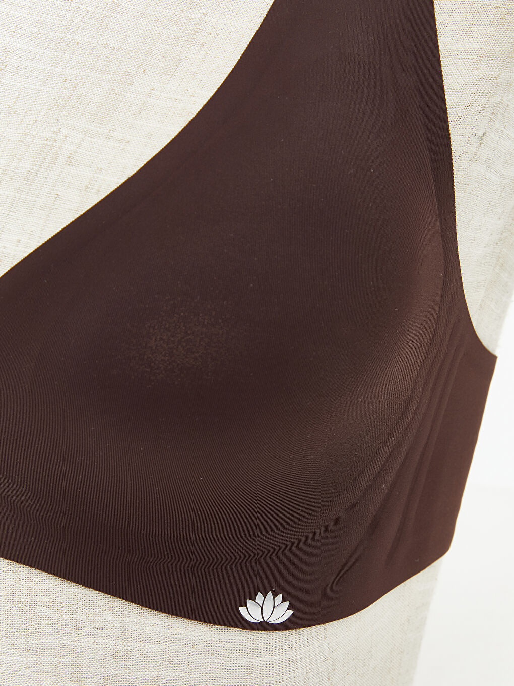 Kahverengi Dolgusuz Balensiz Lazer Kesim Sporcu Sütyeni-2