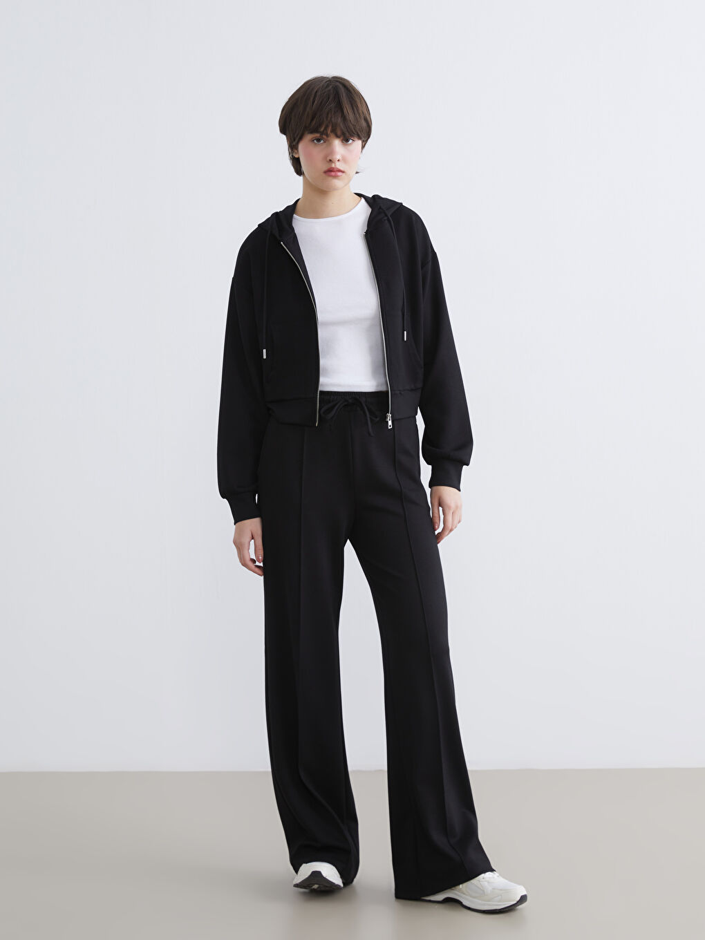 Hooded Soft Touch Women's Zippered Sweatshirt-1