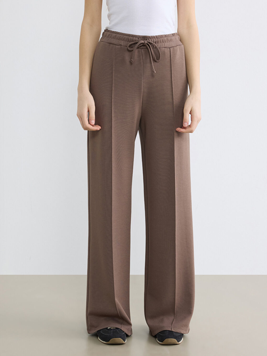 Kahverengi Soft Touch Kadın Eşofman Altı	-1