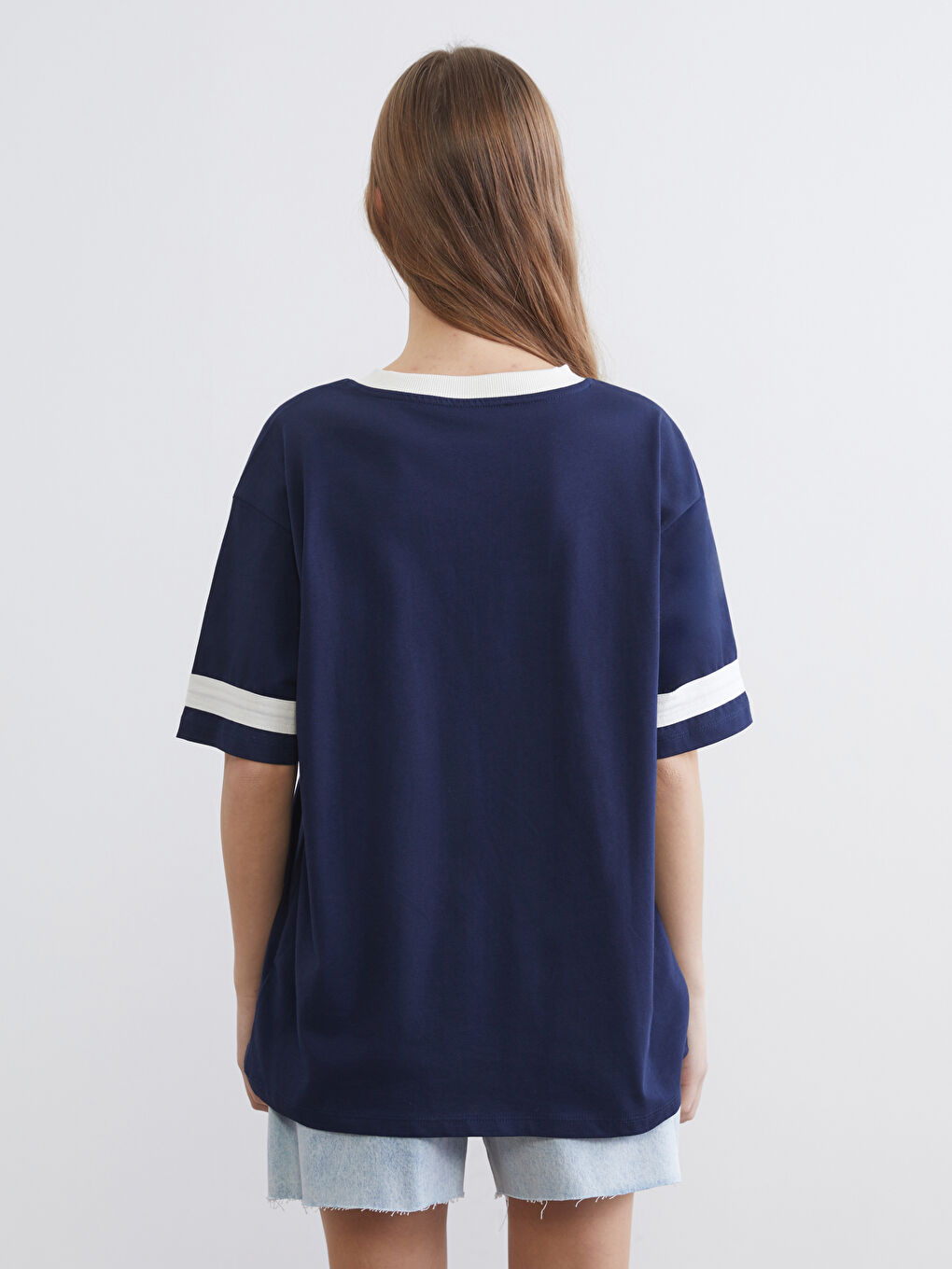 Manhattan Print Oversized V-Neck Women's T-Shirt-3