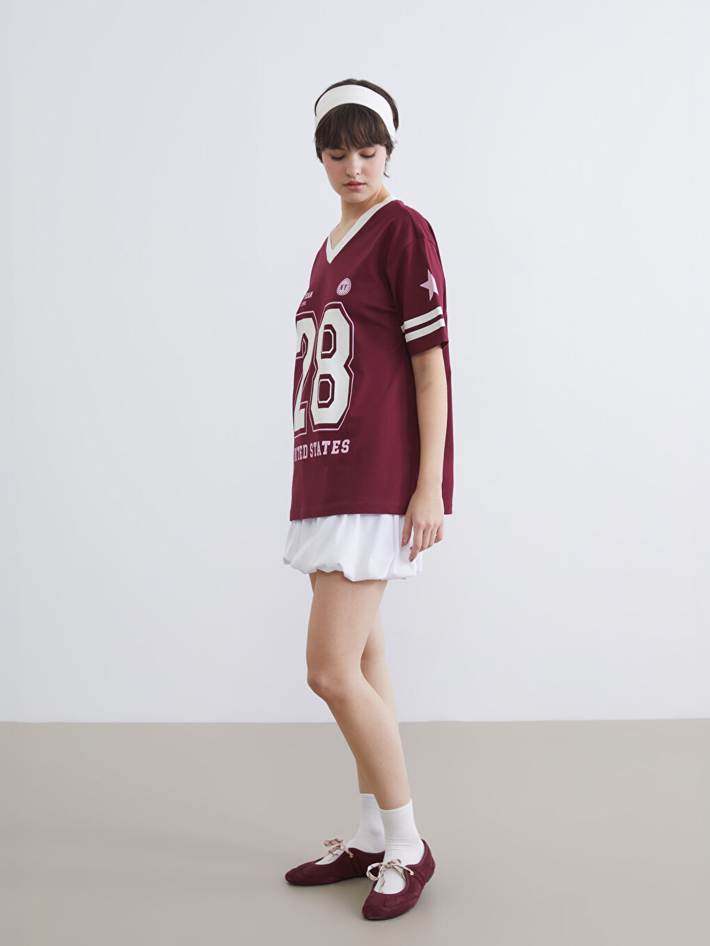 Woman BORDEAUX T-Shirt-1