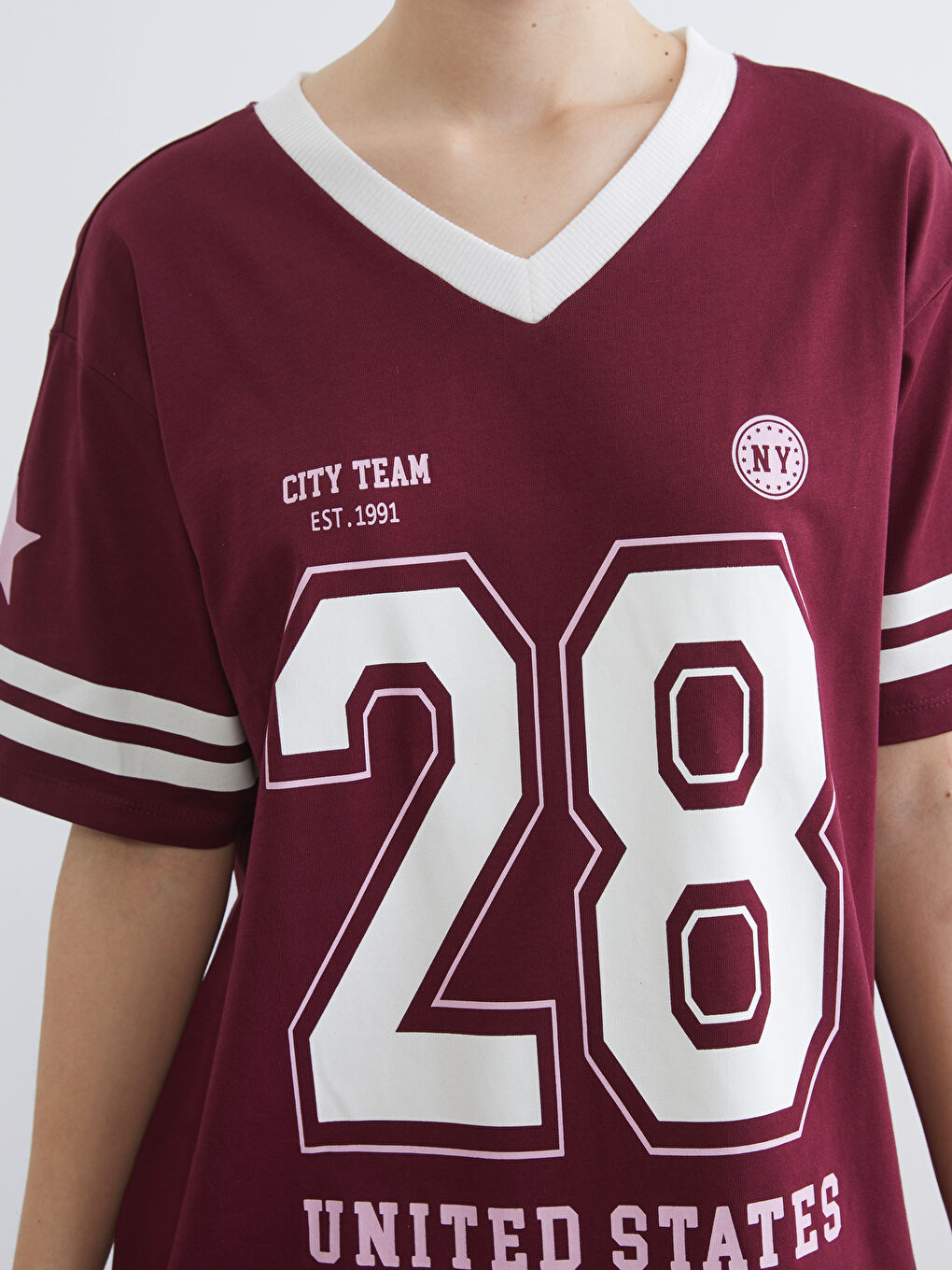 Woman BORDEAUX T-Shirt-2