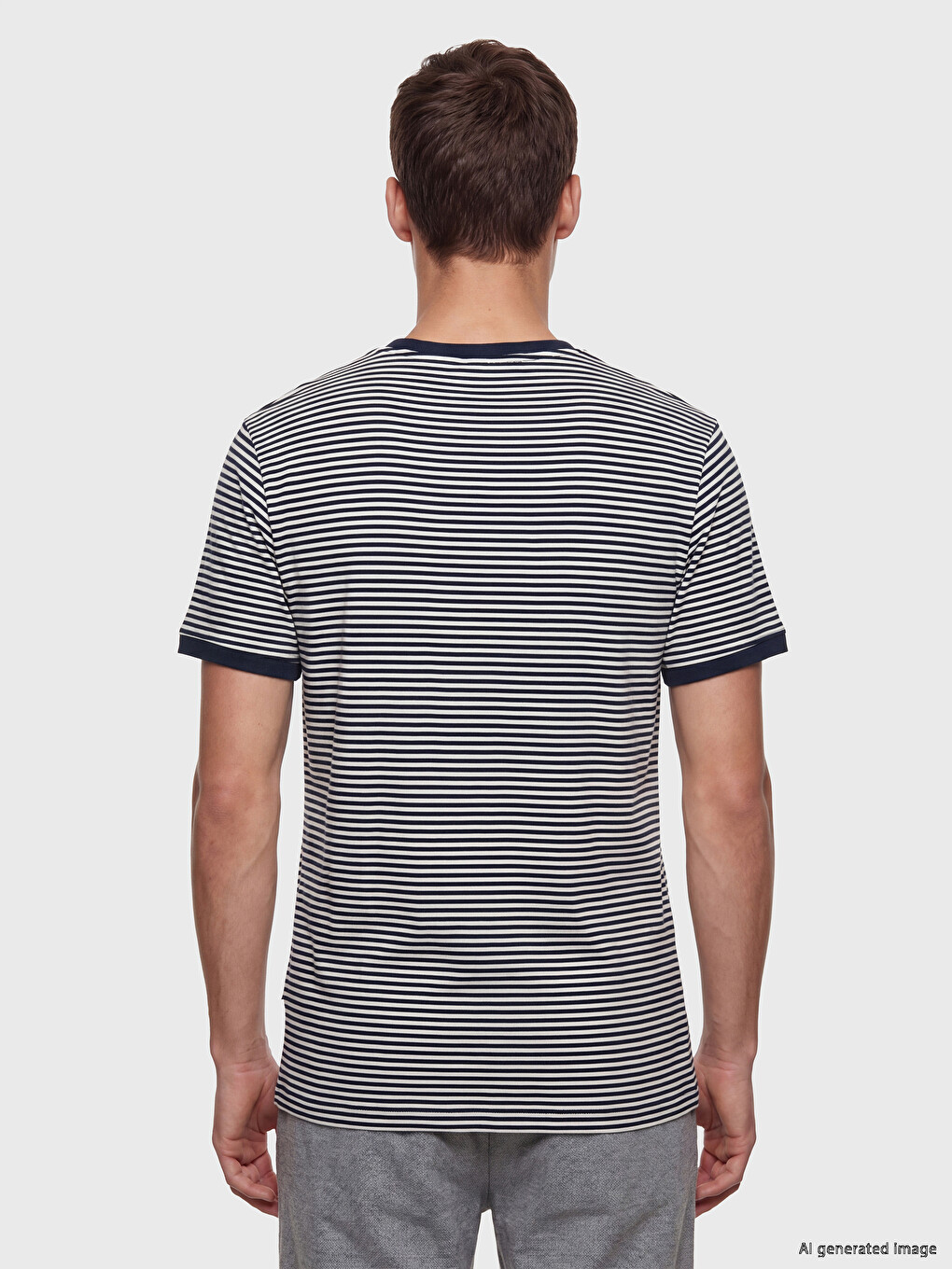 Man Navy T-Shirt-3
