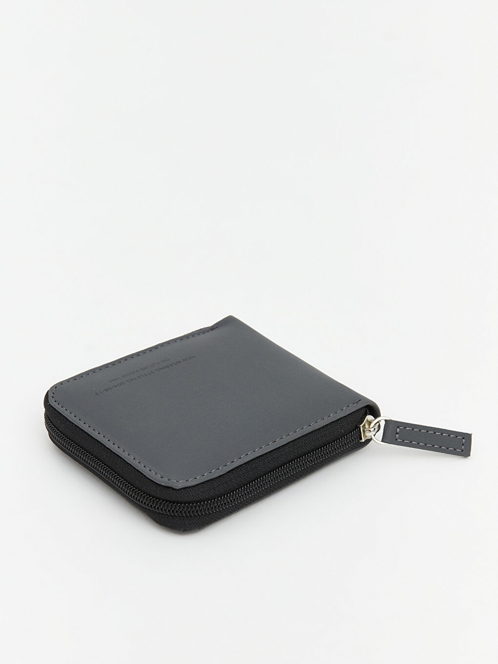 Gri Deri Görünümlü Erkek Cüzdan-1