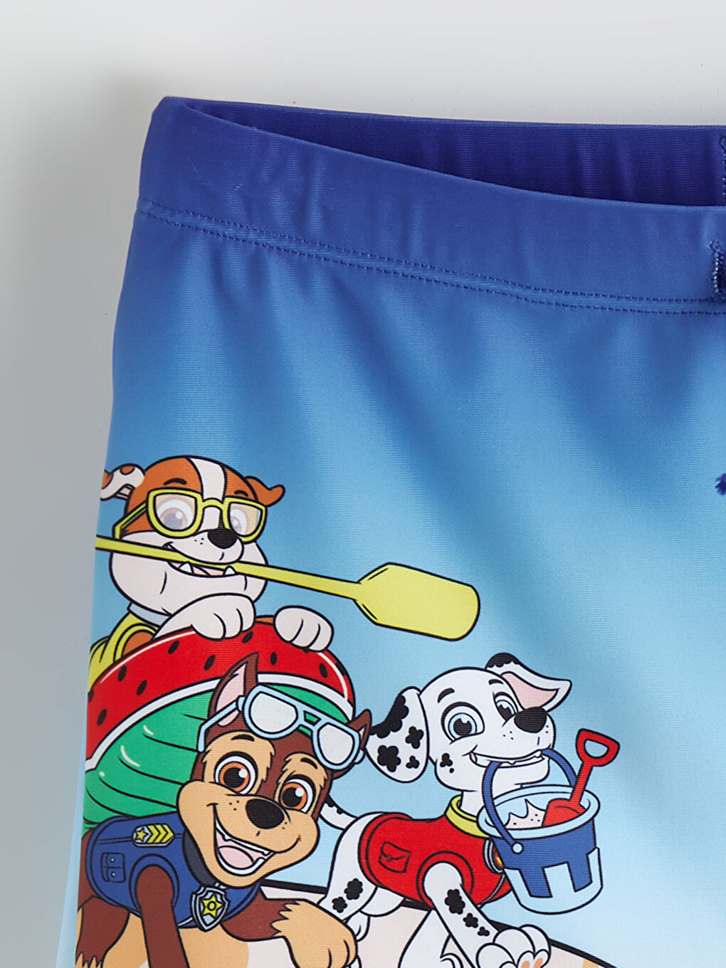 Beyaz Paw Patrol Baskılı Erkek Çocuk Deniz Şortu-1
