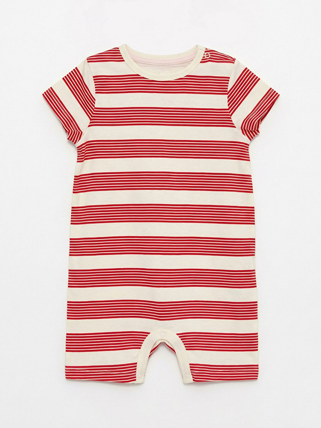 Ekru Baskılı Erkek Bebek Tulum 2'li-1