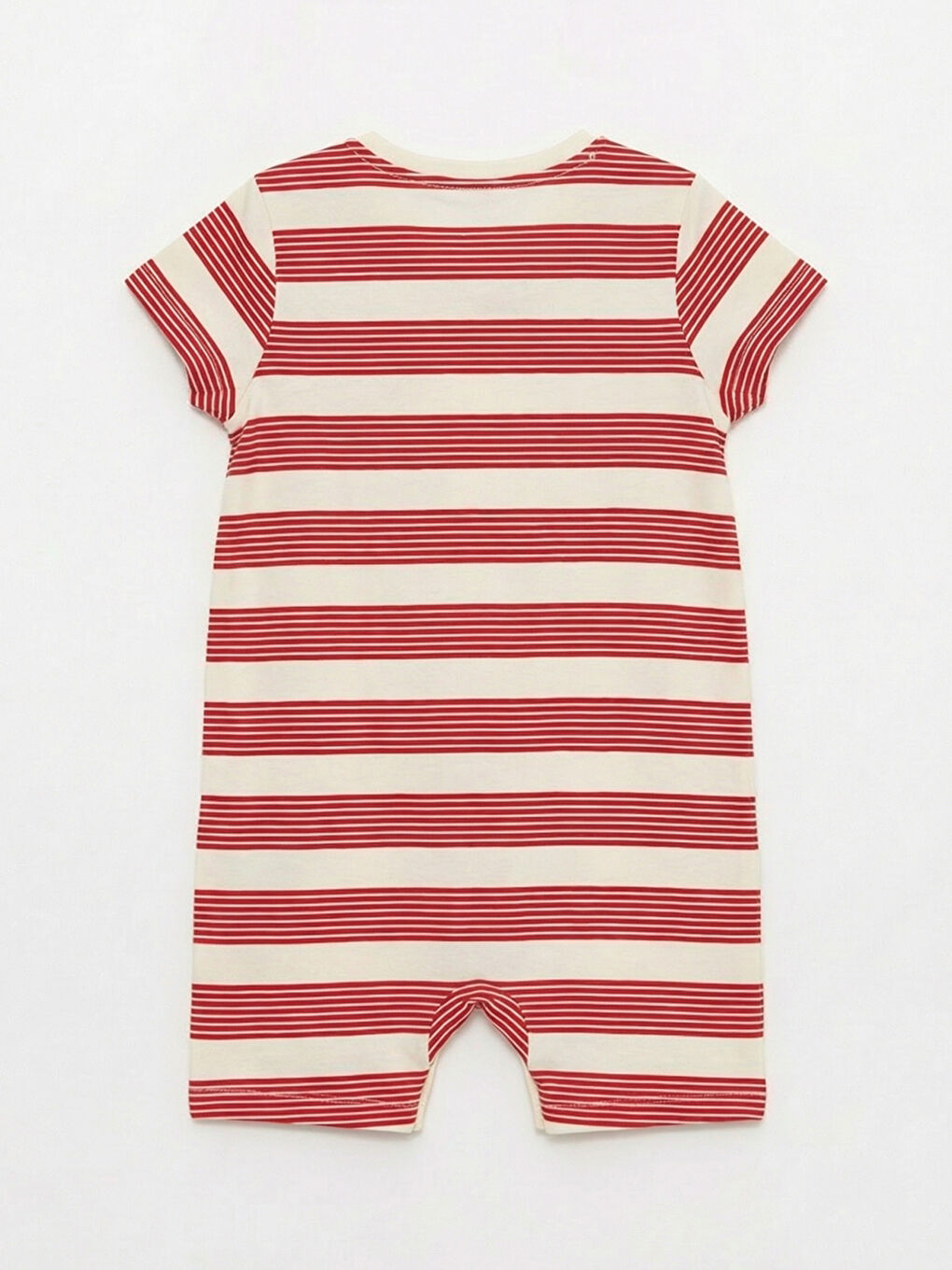 Ekru Baskılı Erkek Bebek Tulum 2'li-2