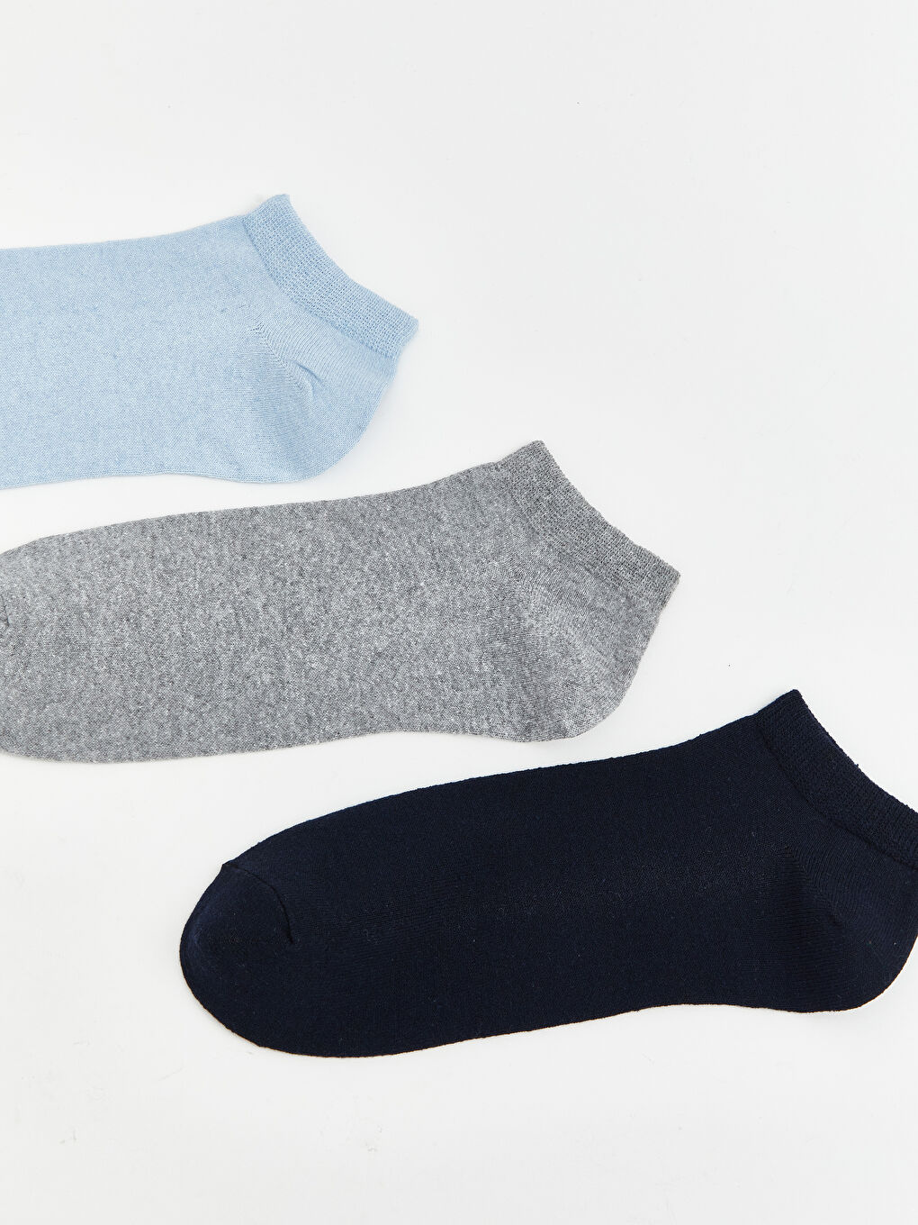 Mavi Erkek Sneaker Çorap 3'lü-1